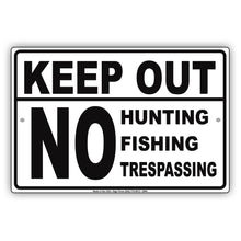 Keep Out No Hunting Fishing Trespassing