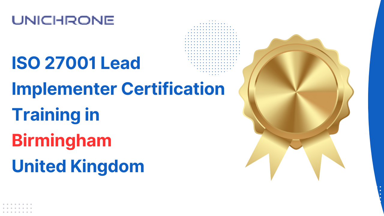 ISO 27001 Lead Implementer Certification Training in Birmingham